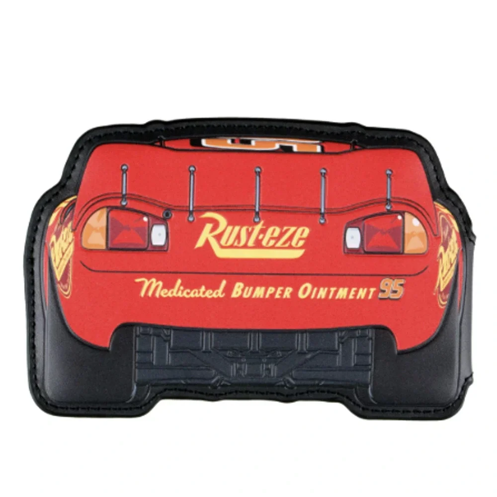 Disney x Pixar Cars Lightening McQueen Vegan Leather Bi-Fold Wallet, New